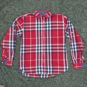 Stylish Red and Blue Men's Shirt